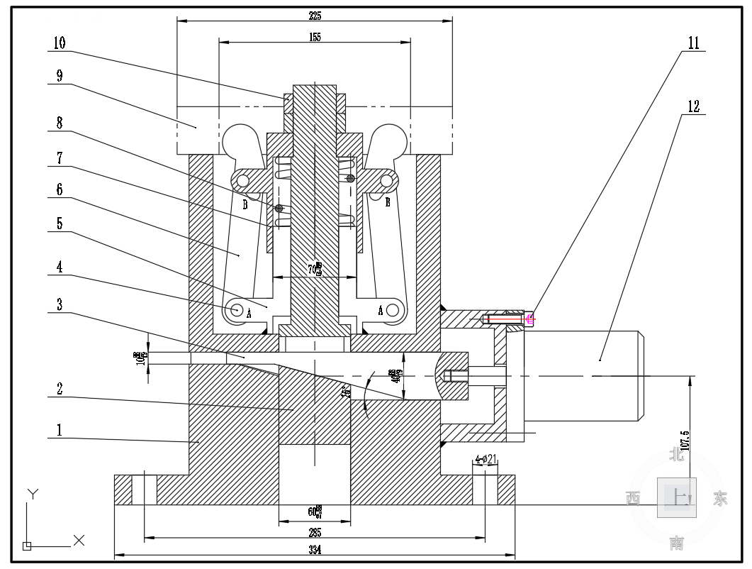 液压夹具设计（CAD+说明书）