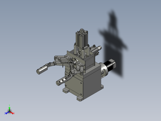夹持机构3D图纸H483