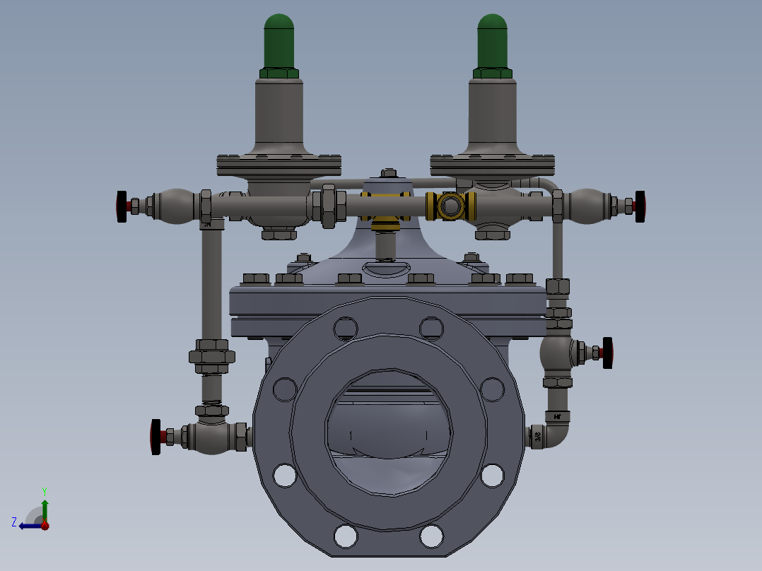水力控制阀-水锤预防阀右视图