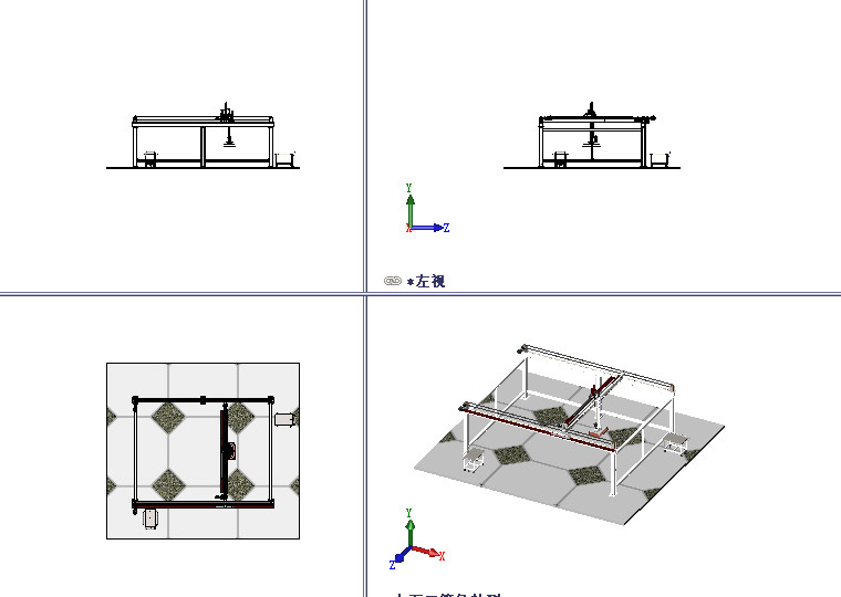 超大型龙门机械手三轴同步带型龙门桁架机械手3d图纸