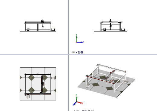 超大型龙门机械手三轴同步带型龙门桁架机械手3d图纸缩略图