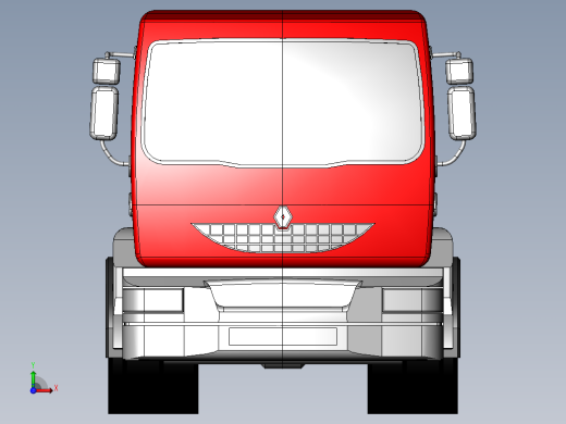 solidworks2010货运卡车底盘前视缩略图