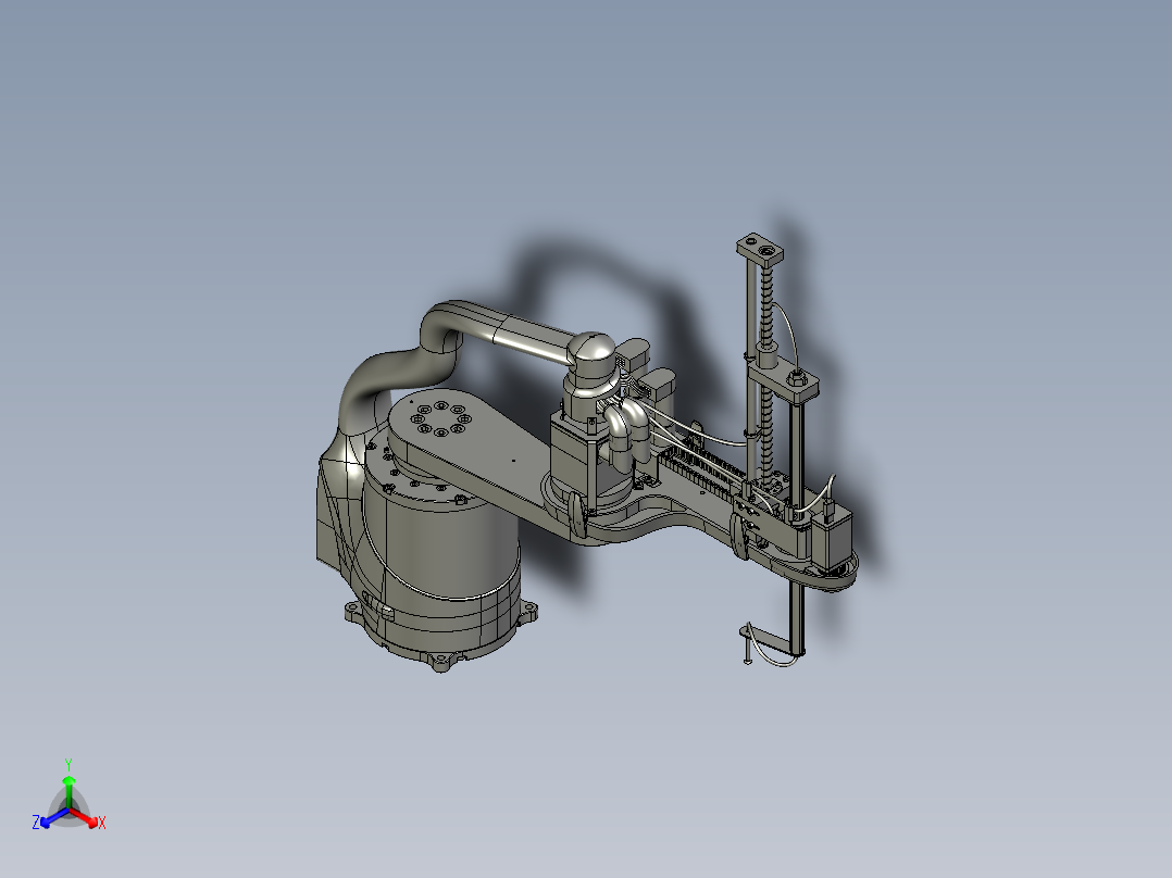 4轴平面scara机器人3D图纸 H244 非标自动化设备3D图纸3D模型
