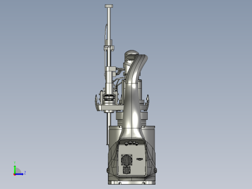 4轴平面scara机器人3D图纸 H244 非标自动化设备3D图纸3D模型左视缩略图