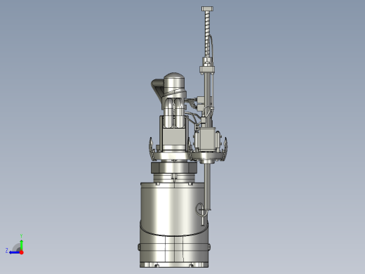 4轴平面scara机器人3D图纸 H244 非标自动化设备3D图纸3D模型右视缩略图
