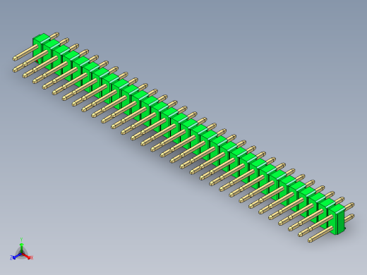 彩色公头100mil（2.54mm）系列-DS1021_green_2x31p_100mil_Type1_rev1.0