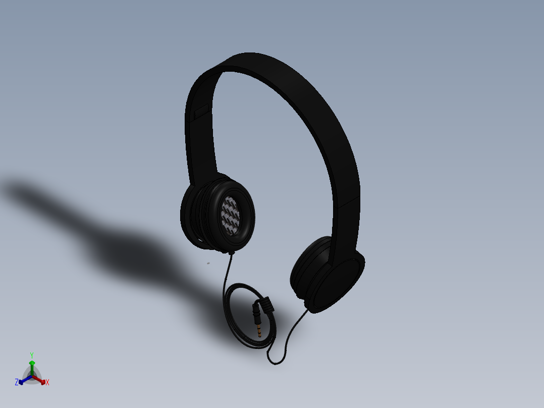 耳机2正等轴测图