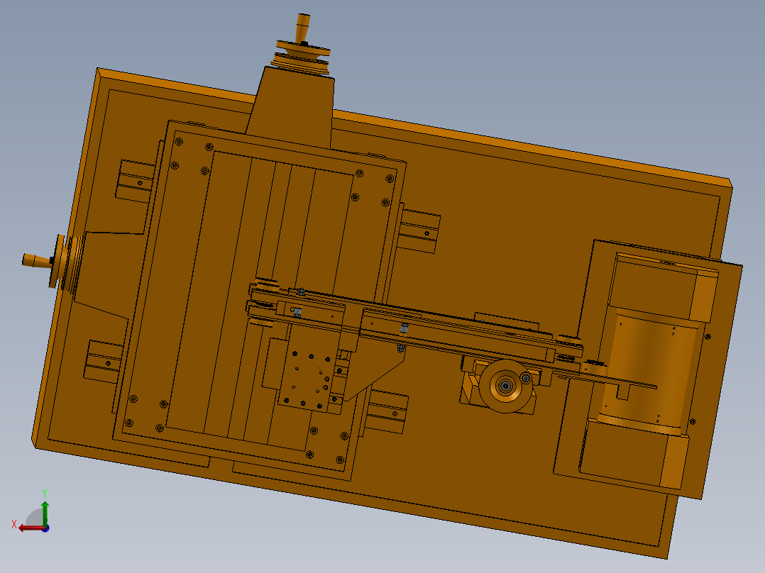 快走丝电火花线切割机床(毕设ug8+cad+说明书）后视图