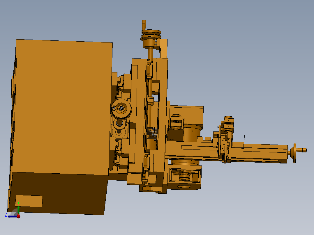 快走丝电火花线切割机床(毕设ug8+cad+说明书）右视图