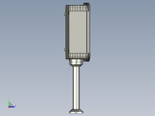 向下固定底座+箱体连接器+控制箱左视缩略图