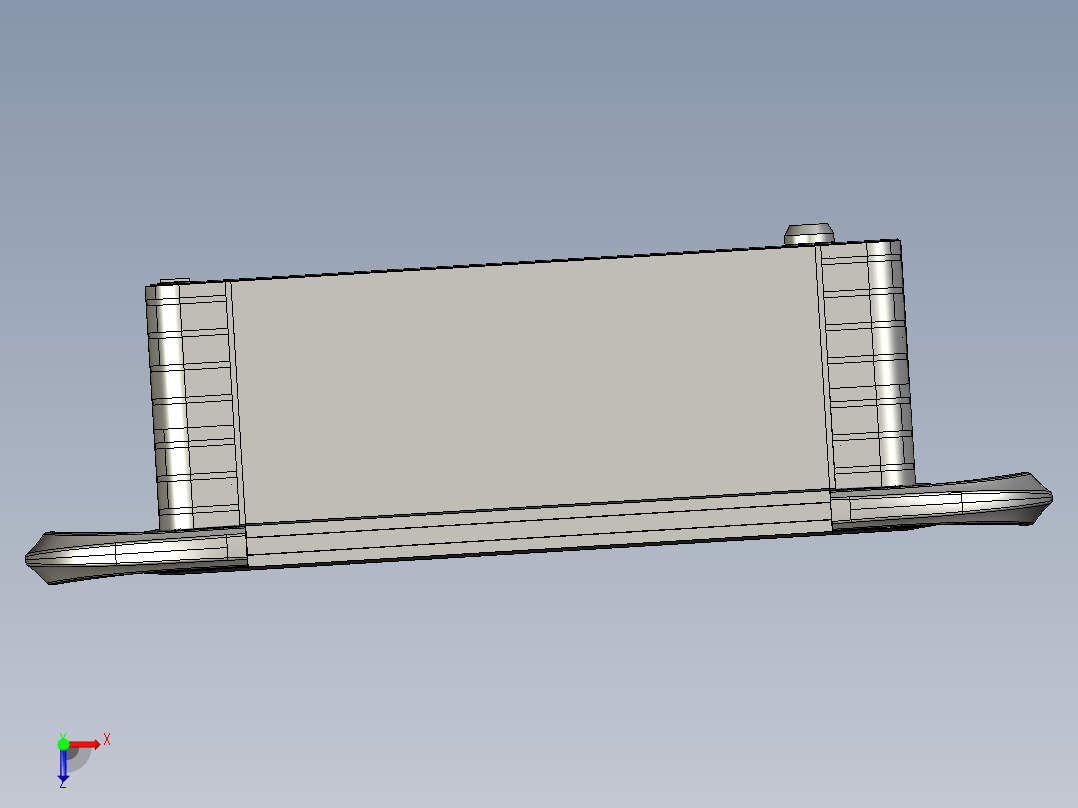 向下固定底座+箱体连接器+控制箱俯视图