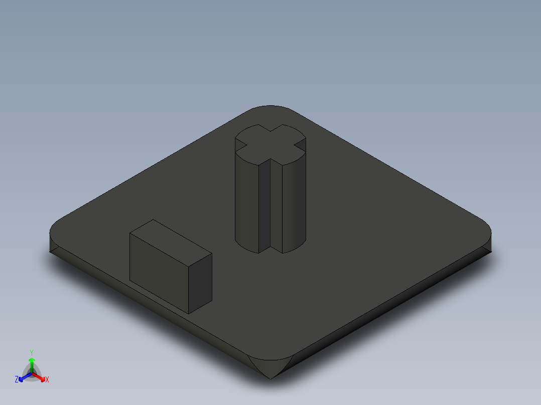 型材-BR 20X20 COVER CAP 3842548743正等轴测图