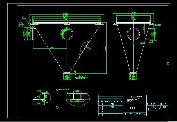 分室射流脉冲布袋除尘器全套CAD图纸 机械设计参考资料
