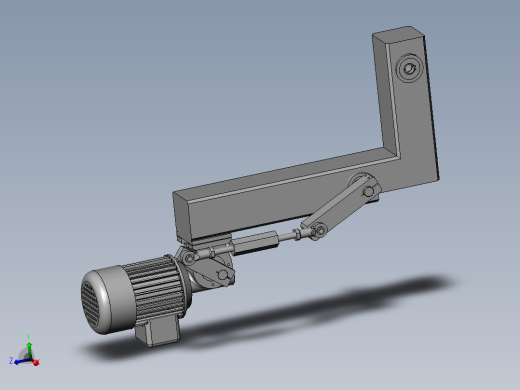 电动摆臂连杆快速往复搬运抓手