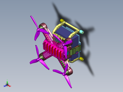 运送空降机器人飞行器