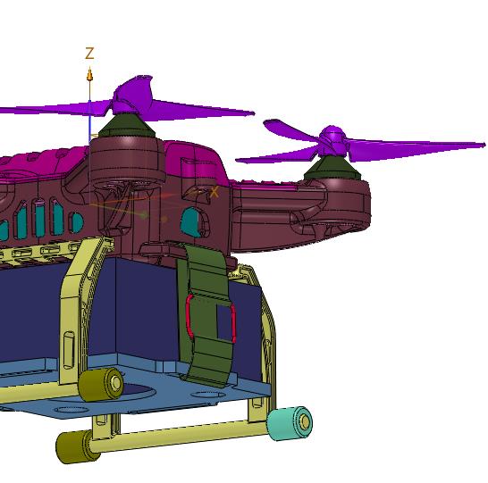 运送空降机器人飞行器