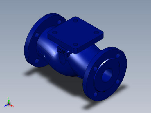 阀门模型-BOA_H_R_Straight_Body_DN65_PN16正等轴测缩略图