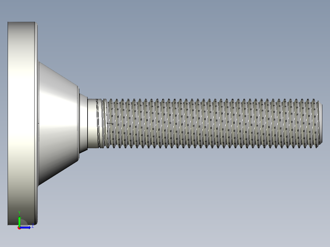 工程塑膠水平調整腳座254-3D多系列多零件图纸模型左视图