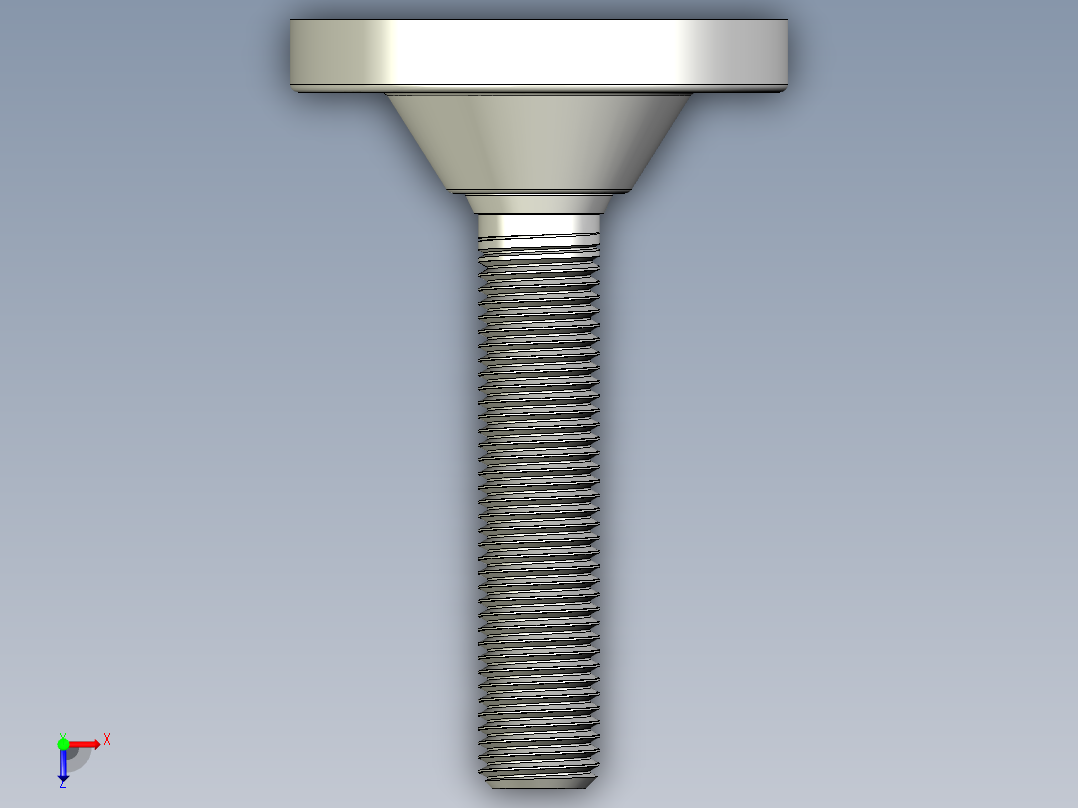 工程塑膠水平調整腳座254-3D多系列多零件图纸模型俯视图