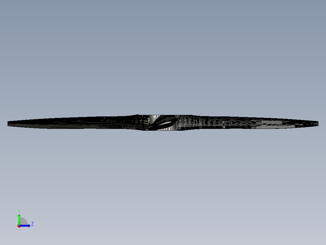 飞机螺旋桨左视图