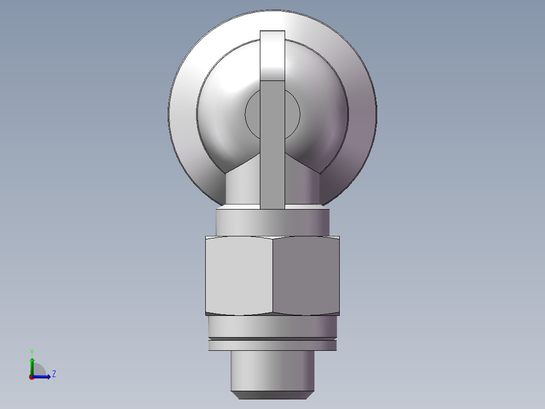 螺纹弯通APL6-M5（M5-6厘）左视图