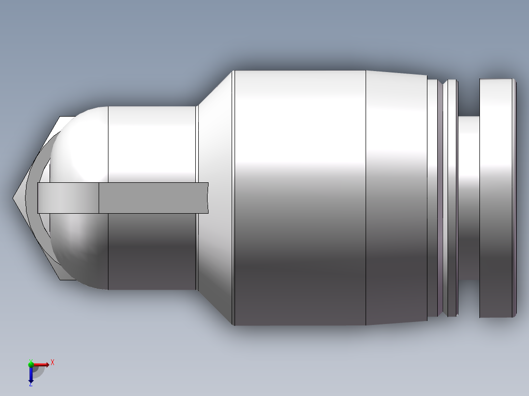 螺纹弯通APL6-M5（M5-6厘）俯视图