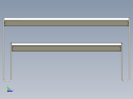 花园长椅左视缩略图