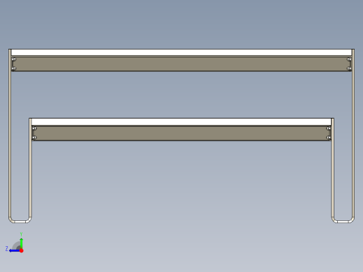 花园长椅右视缩略图