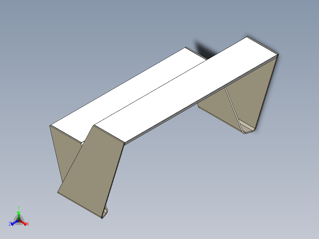 花园长椅正等轴测图