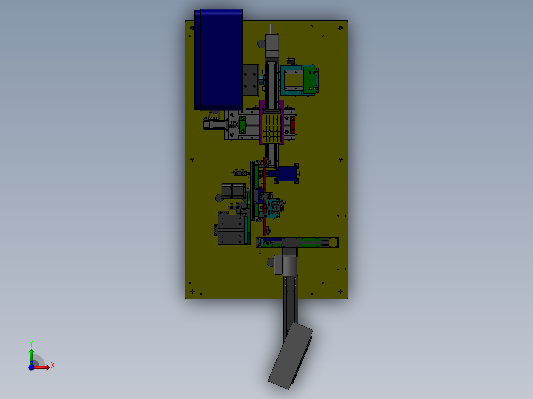 电气零件分选检查机前视图