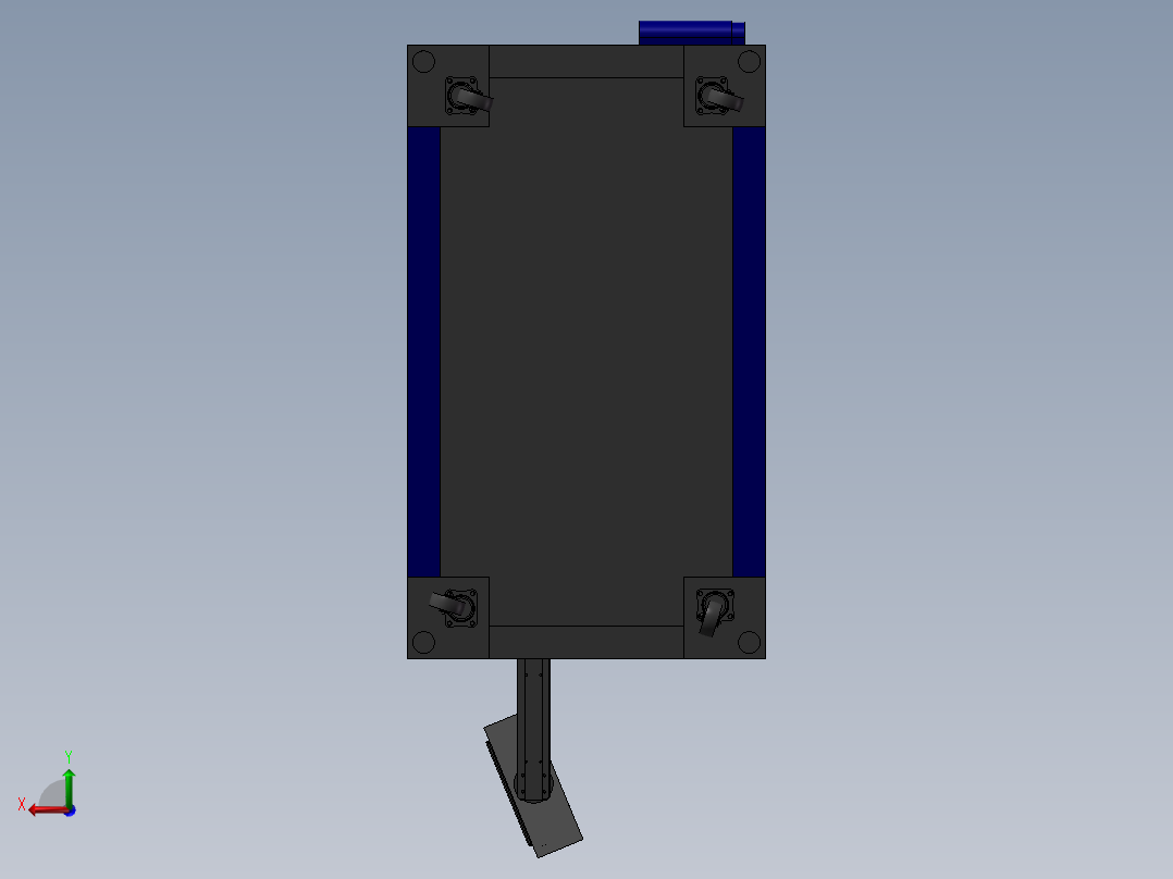 电气零件分选检查机后视图