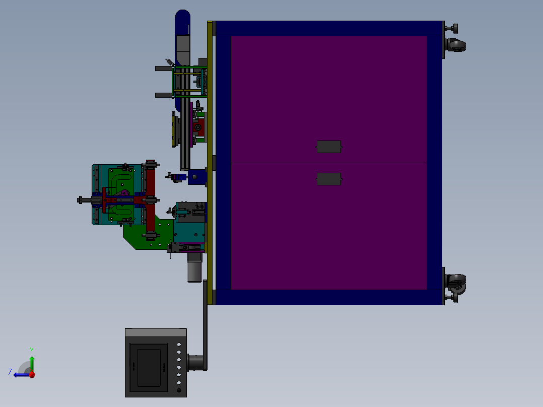 电气零件分选检查机右视图