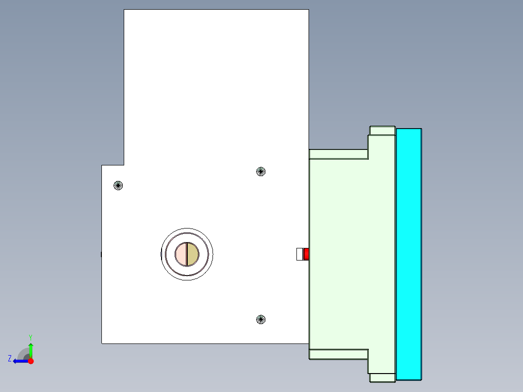 X1-笔记本CNC工装夹具三维模型CNC3-0313右视图