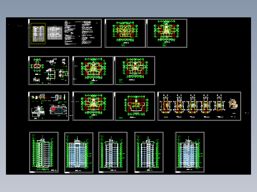 实力豪华公寓施工图