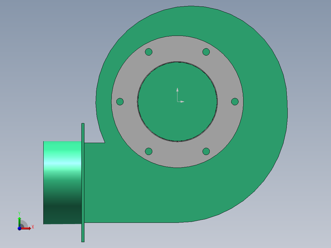 YN5-47 引风机前视图