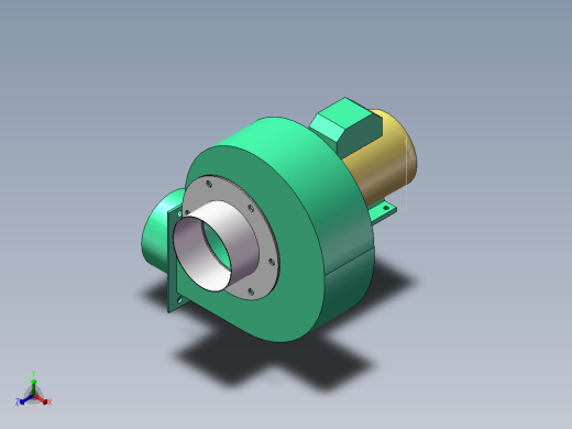 YN5-47 引风机正等轴测缩略图