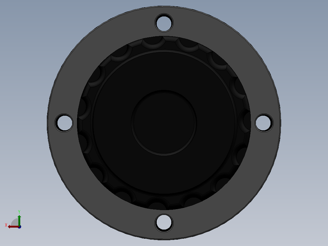 液压油箱加油口后视图