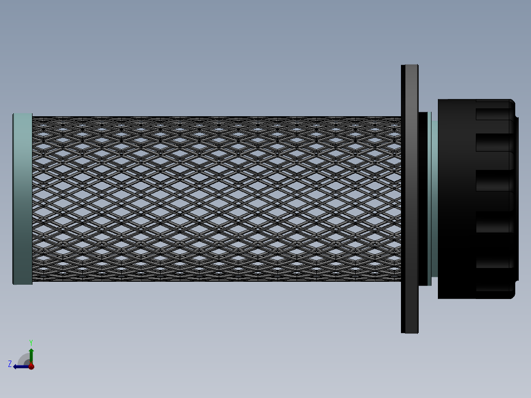 液压油箱加油口右视图