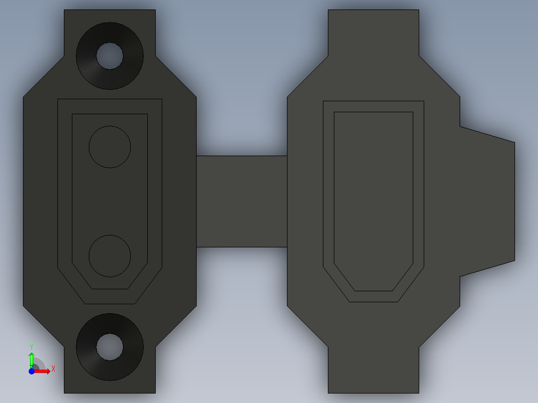 XT90E F插头连接器前视图