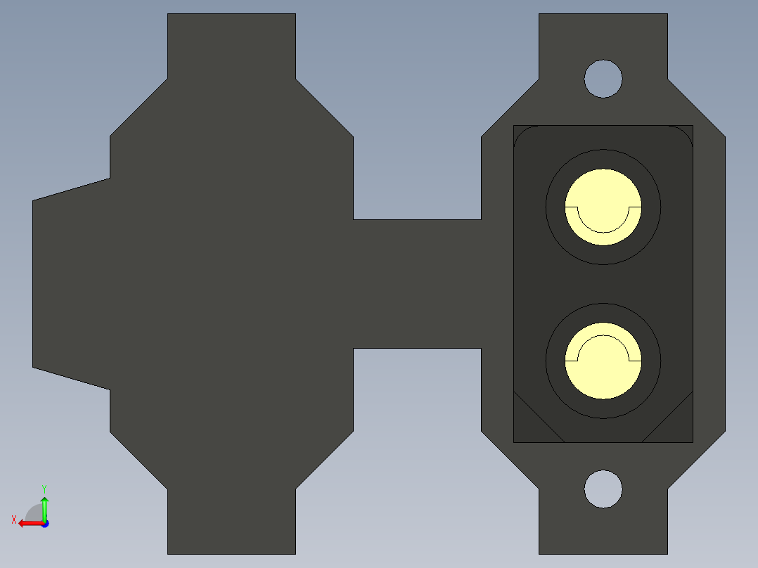 XT90E F插头连接器后视图