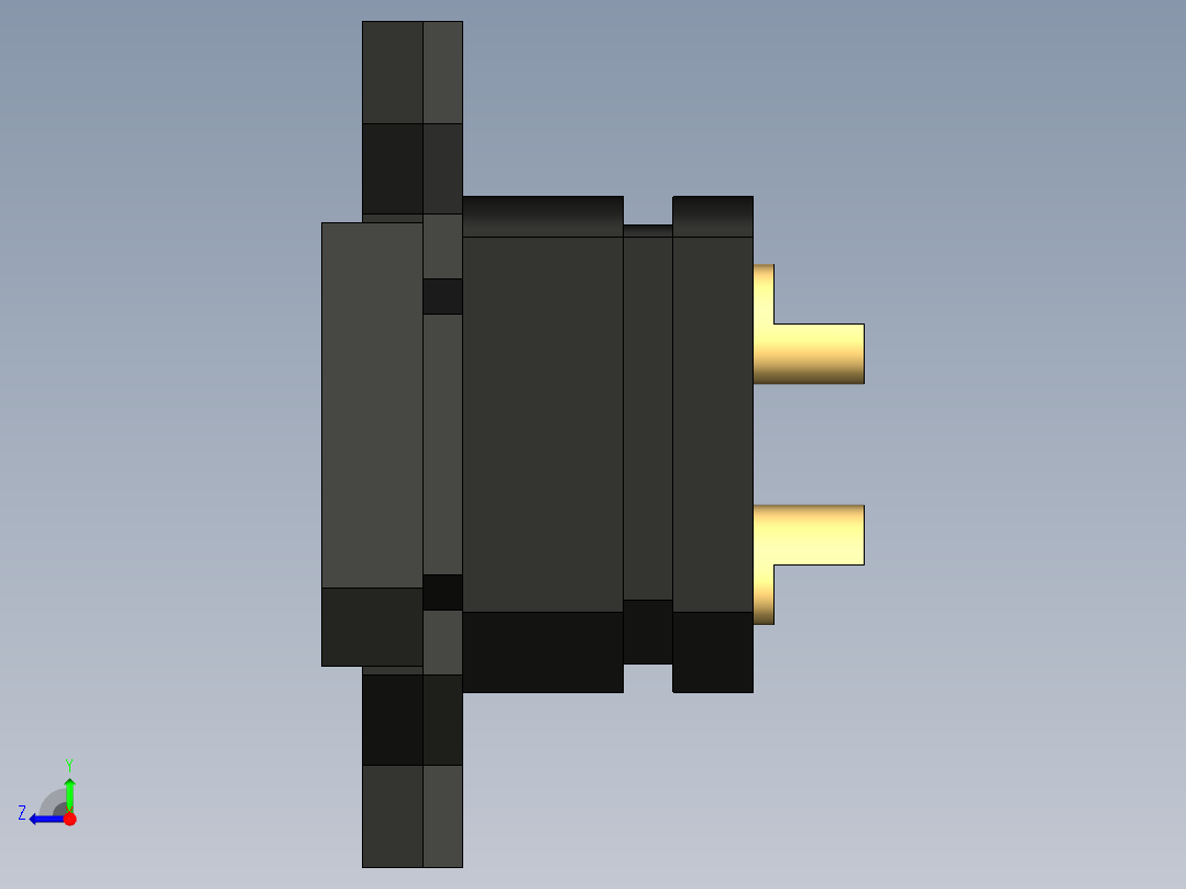 XT90E F插头连接器右视图