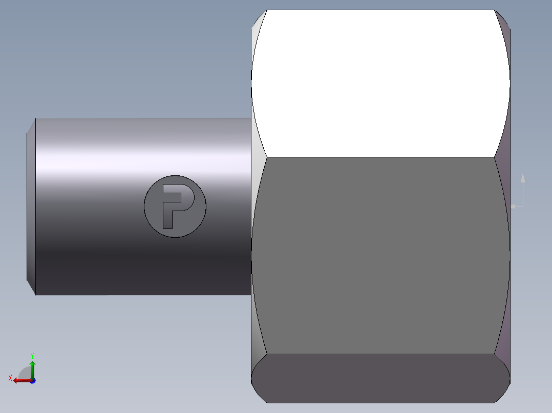 90度焊接接头、2WD-12X2.5后视图