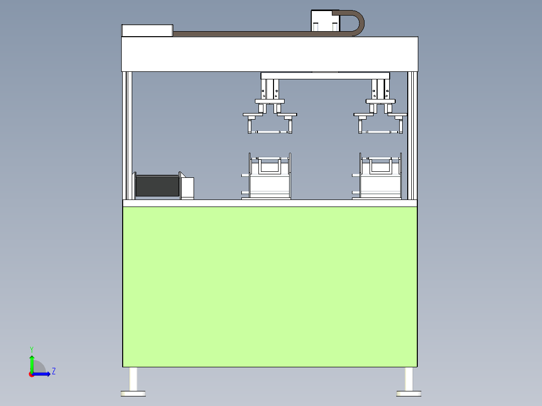 圆柱料自动上下料设计左视图