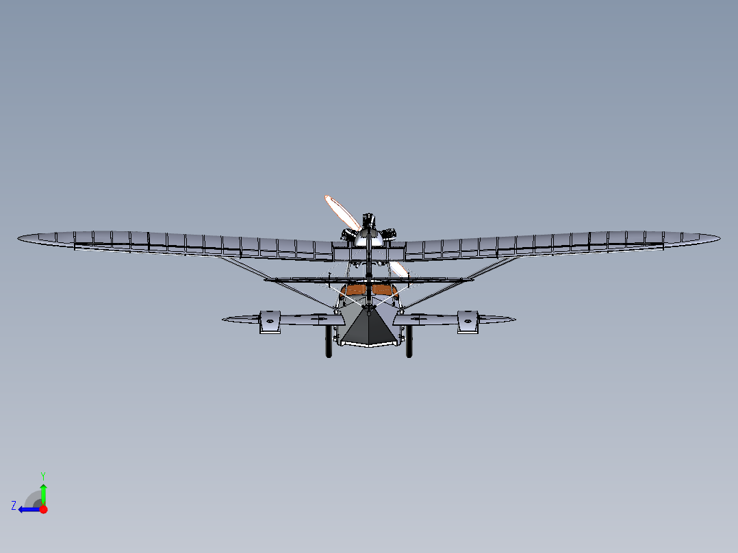 Sh-2 是一种两栖飞机右视图