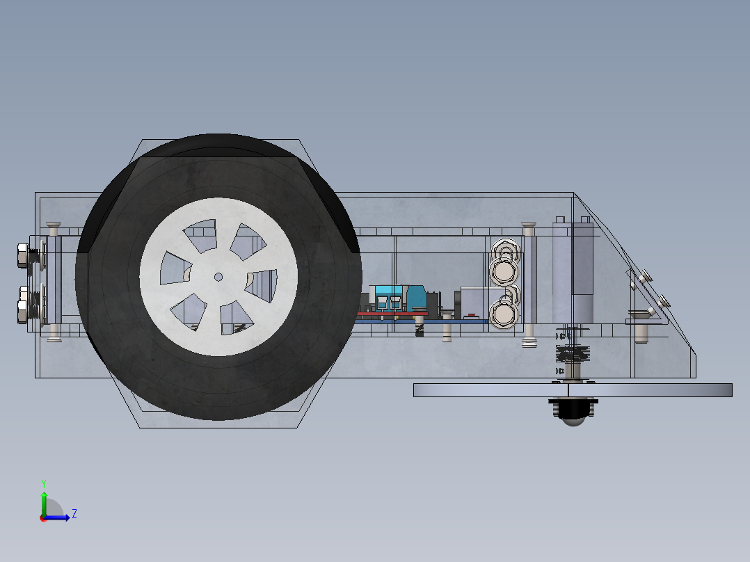 AGV小车、AGV(63)左视图