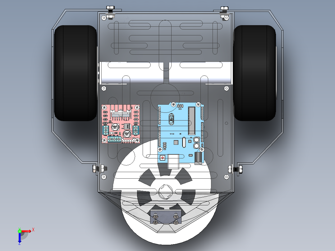 AGV小车、AGV(63)俯视图