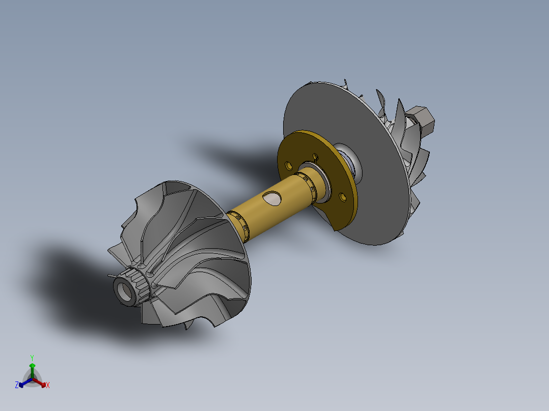 叶轮(56)正等轴测图