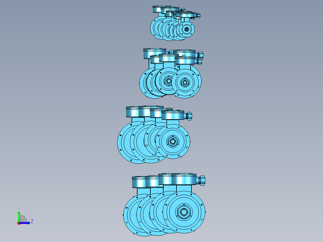 YBX3-B5系列高效率隔爆型三相异步电动机左视图