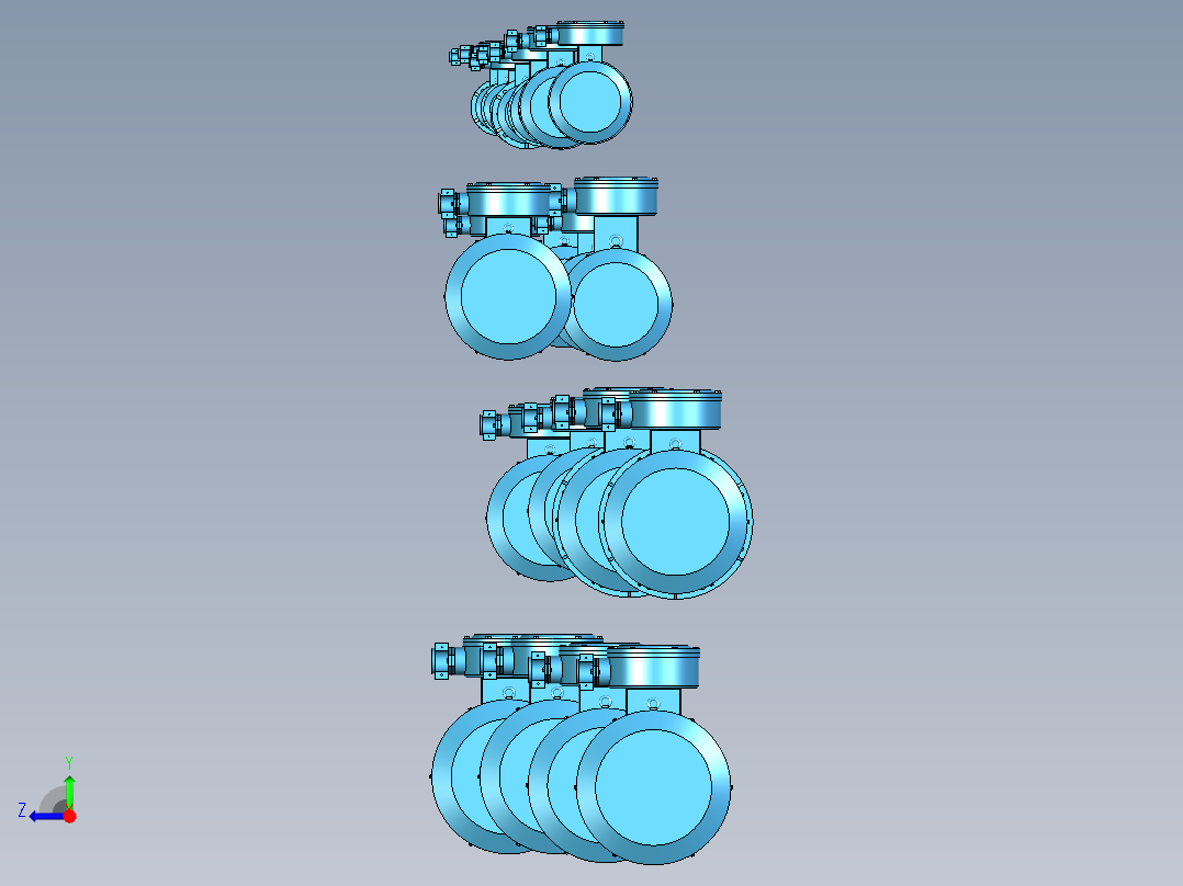 YBX3-B5系列高效率隔爆型三相异步电动机右视图