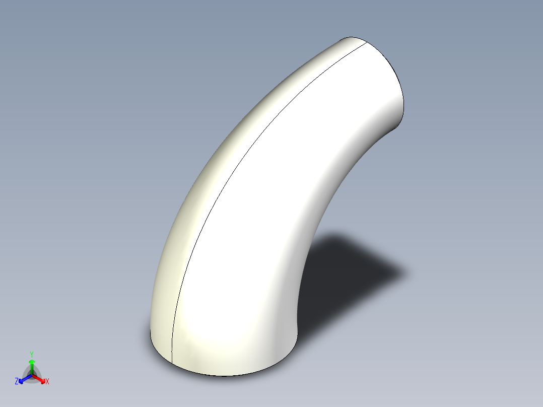 长半径异径90°弯头